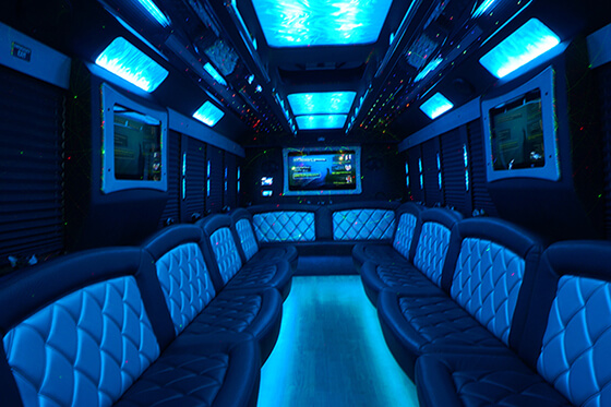 Party buses with great stereo systems